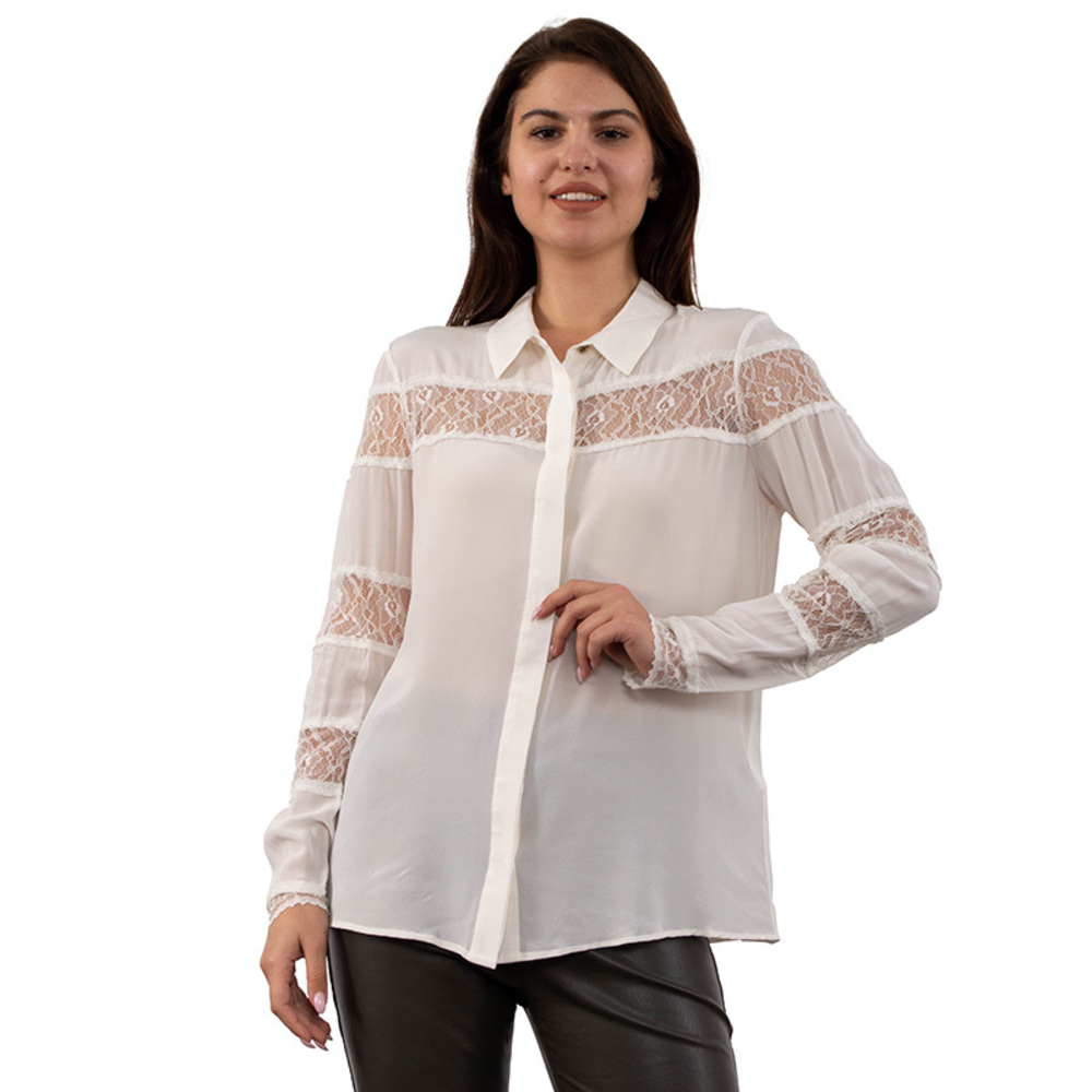 Network Blouse Women size S White